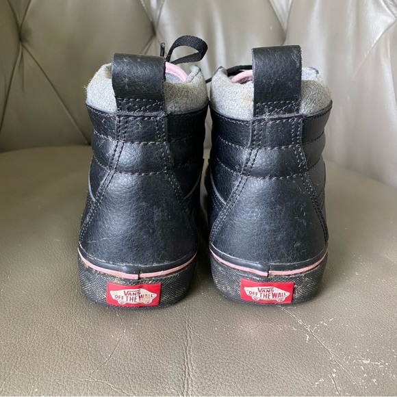 Vans Sk8 HI Pro Classics Black Pink Leather Gum Skate Shoes Unisex 7 / 8.5 - Picture 5 of 8